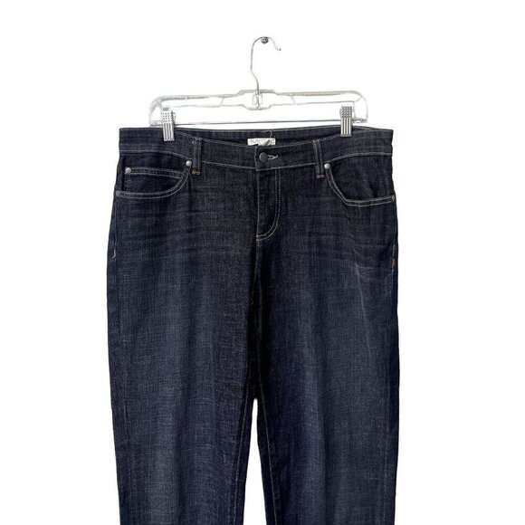 Eileen Fisher Womens Jeans Size 10 Black Stretch Mid-Rise Straight Leg Jean - Picture 2 of 8